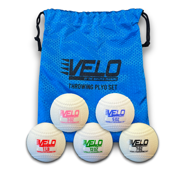 VELOBall - Throwing Plyo - Set of 5 Balls – The Bullpen Training VELOBall - Throwing Plyo - Set of 5 Balls – The Bullpen Training